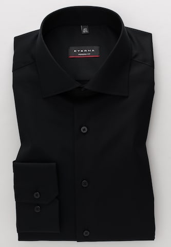 ETERNA Regular fit Business Shirt in Black