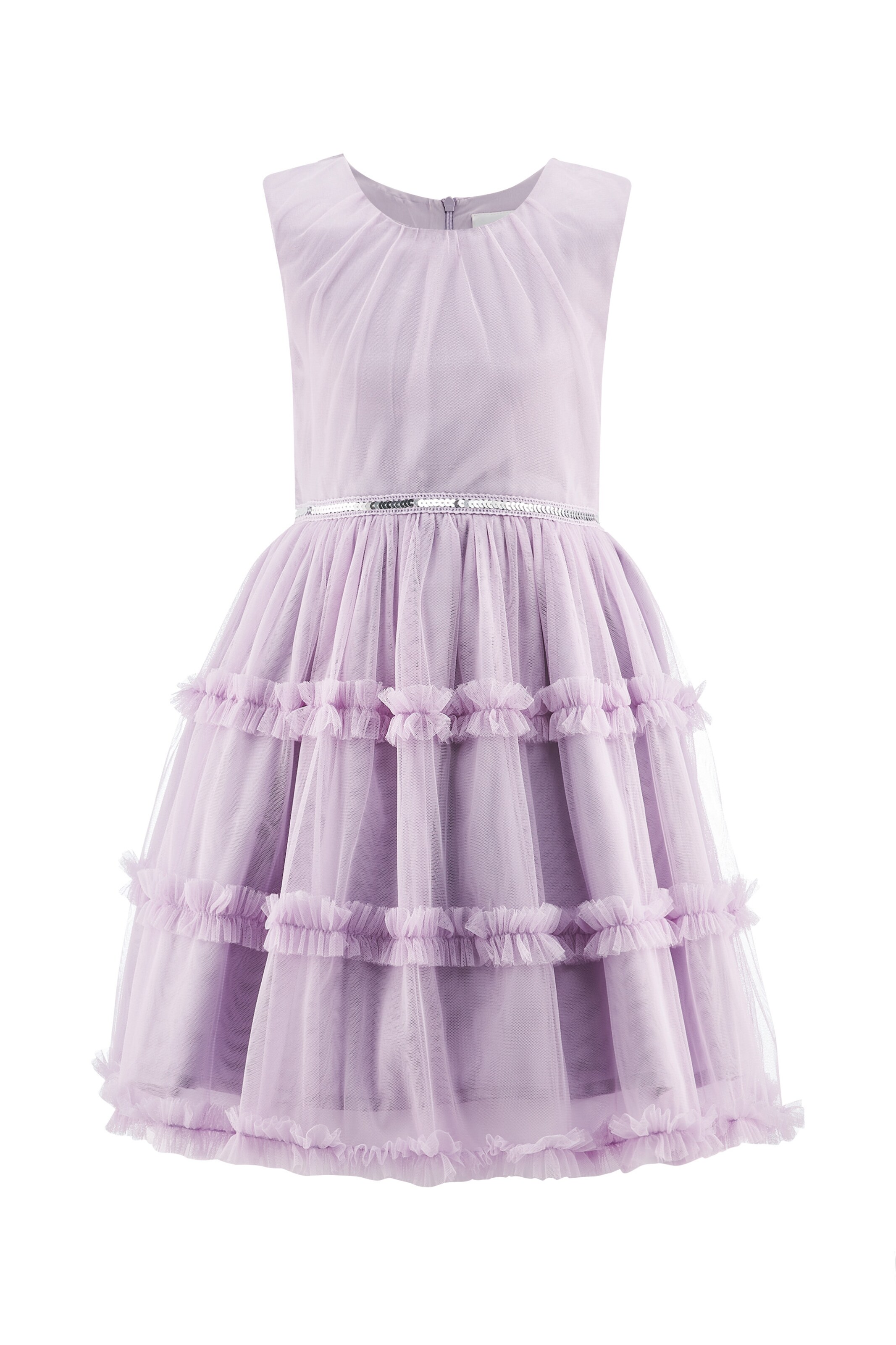 happy girls - Vestido em roxo: frente