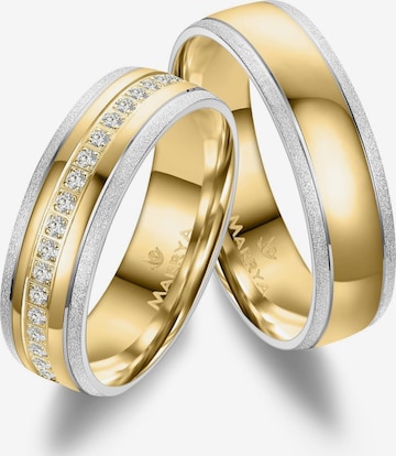 MARRYA Ring 'MARRYA ES-36 Ehering aus Edelstahl - Gold plattiert' i gul: framsida