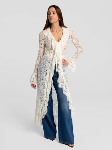 Camicia da donna 'Leya' di mandragora in beige: frontale