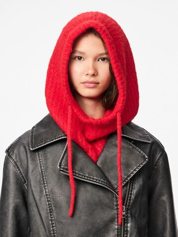 Berretto 'PCNAMBI' di PIECES in rosso: frontale