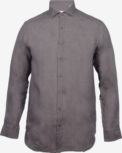 Black Label Shirt Leinenhemd 'NUBIA' in dunkelgrün, Produktansicht