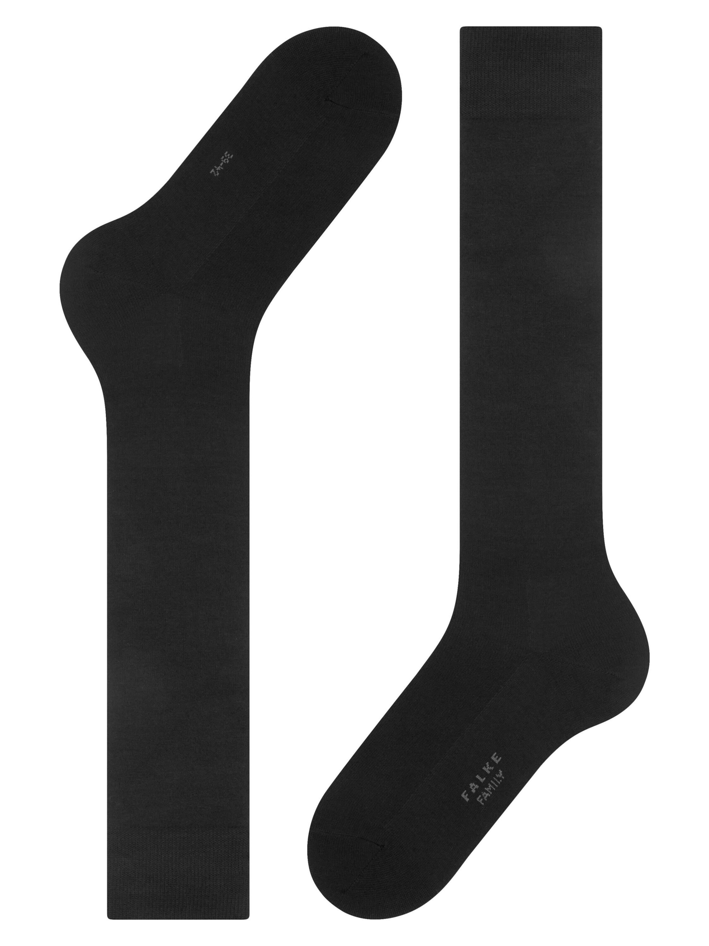 FALKE Knee High Socks 'Family' in Black