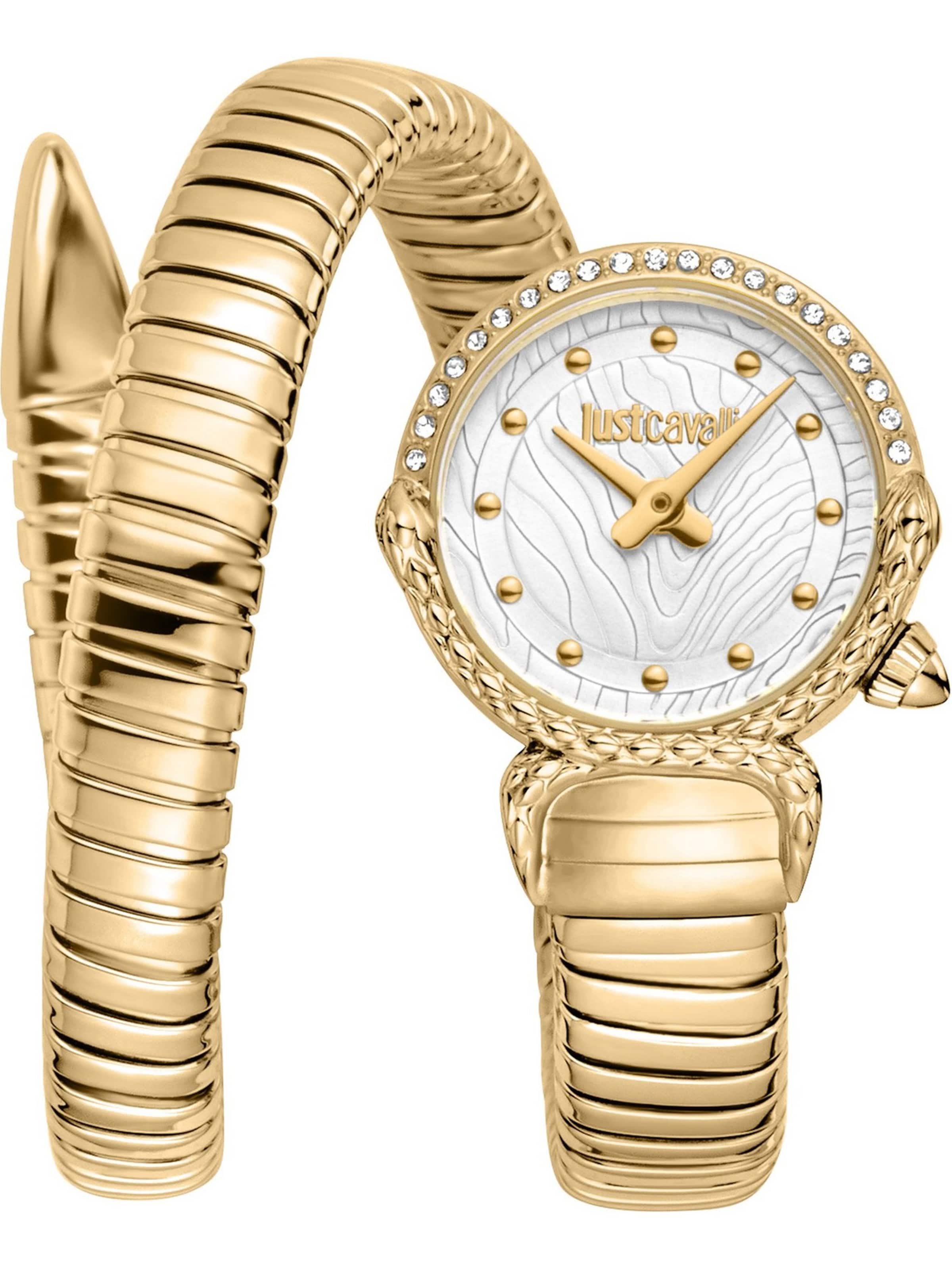 Just Cavalli Analoguhr in Gold: Vorderseite