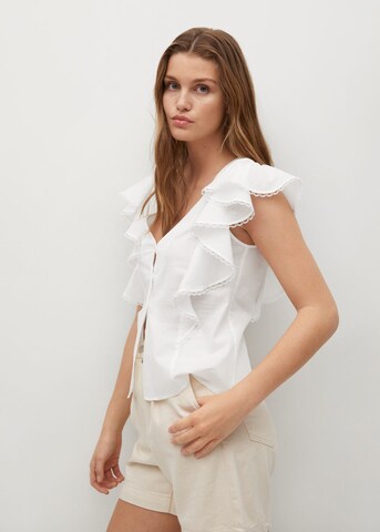 MANGO Bluse 'Lili' in Weiß: predná strana