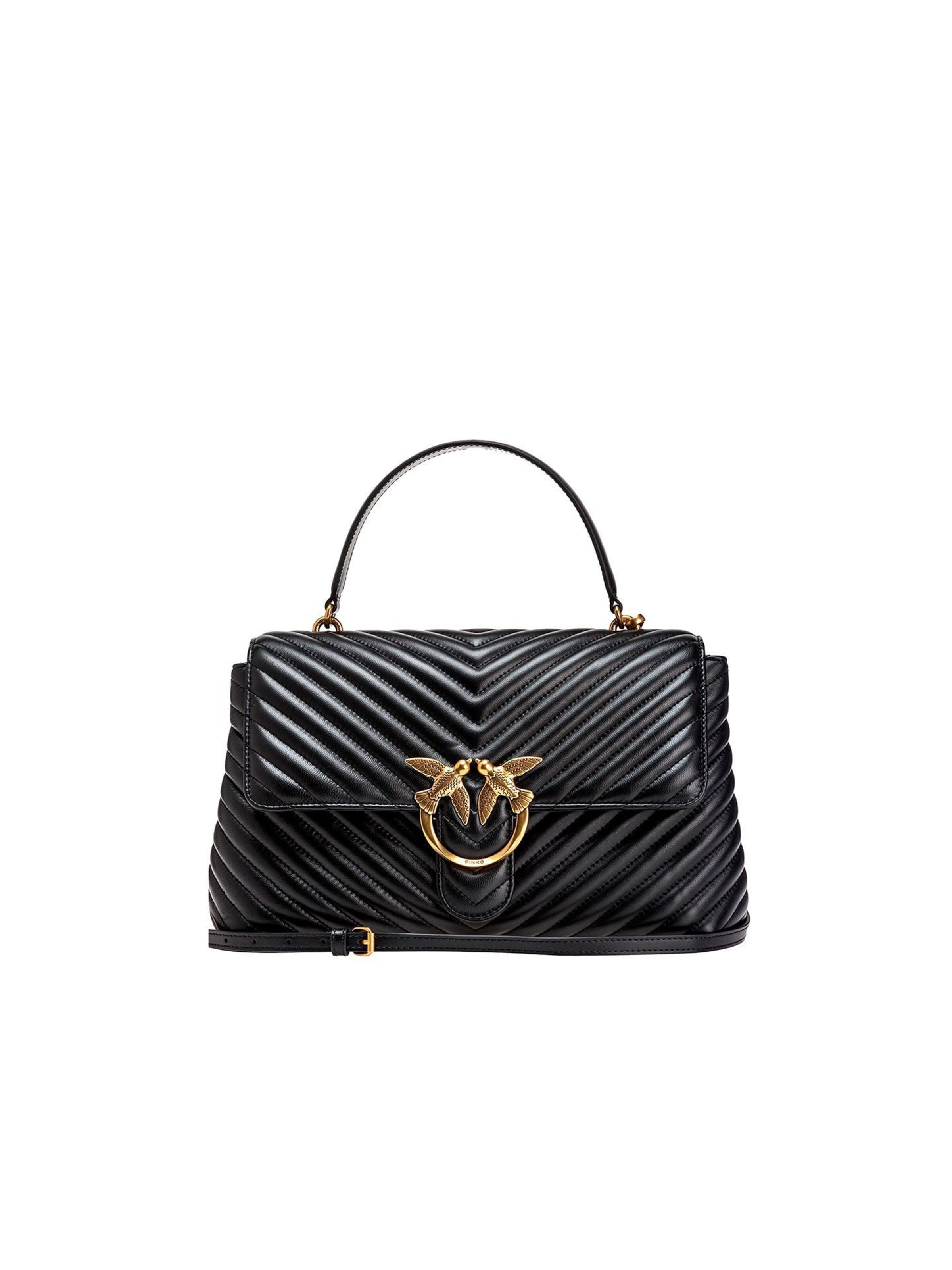 PINKO - Bolso de mano en negro: frente