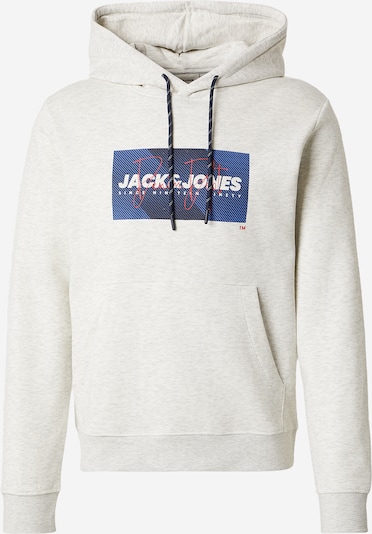 JACK & JONES Sweater majica 'JJCOLE' u morsko plava / malina / bijela melange, Pregled proizvoda