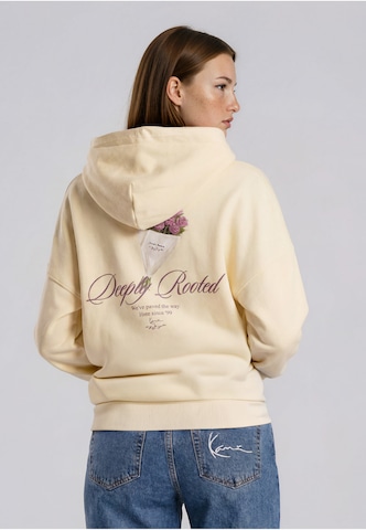 Felpa 'Signature Bouquet' di Karl Kani in bianco: frontale