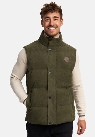 INDICODE JEANS Vest ' Cobbyn ' in Green: front
