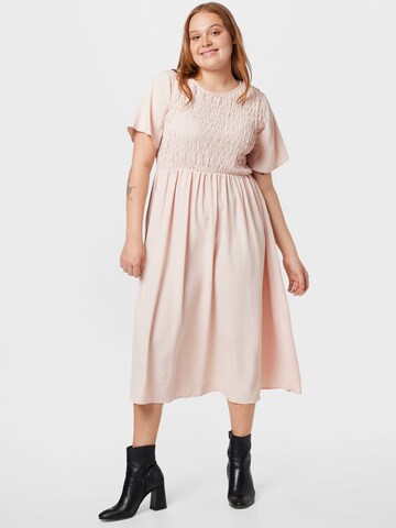 GLAMOROUS CURVE Dress in Beige: front