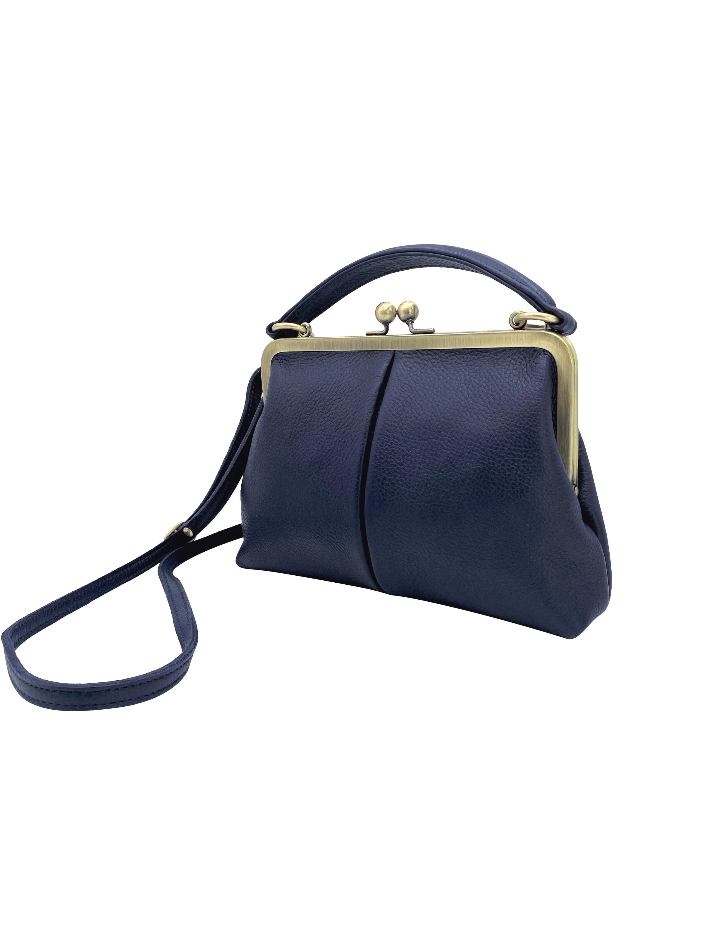 Sacs à main 'Kleine Olive – Leder Handtasche & Umhängetasche' Taschenkinder en bleu