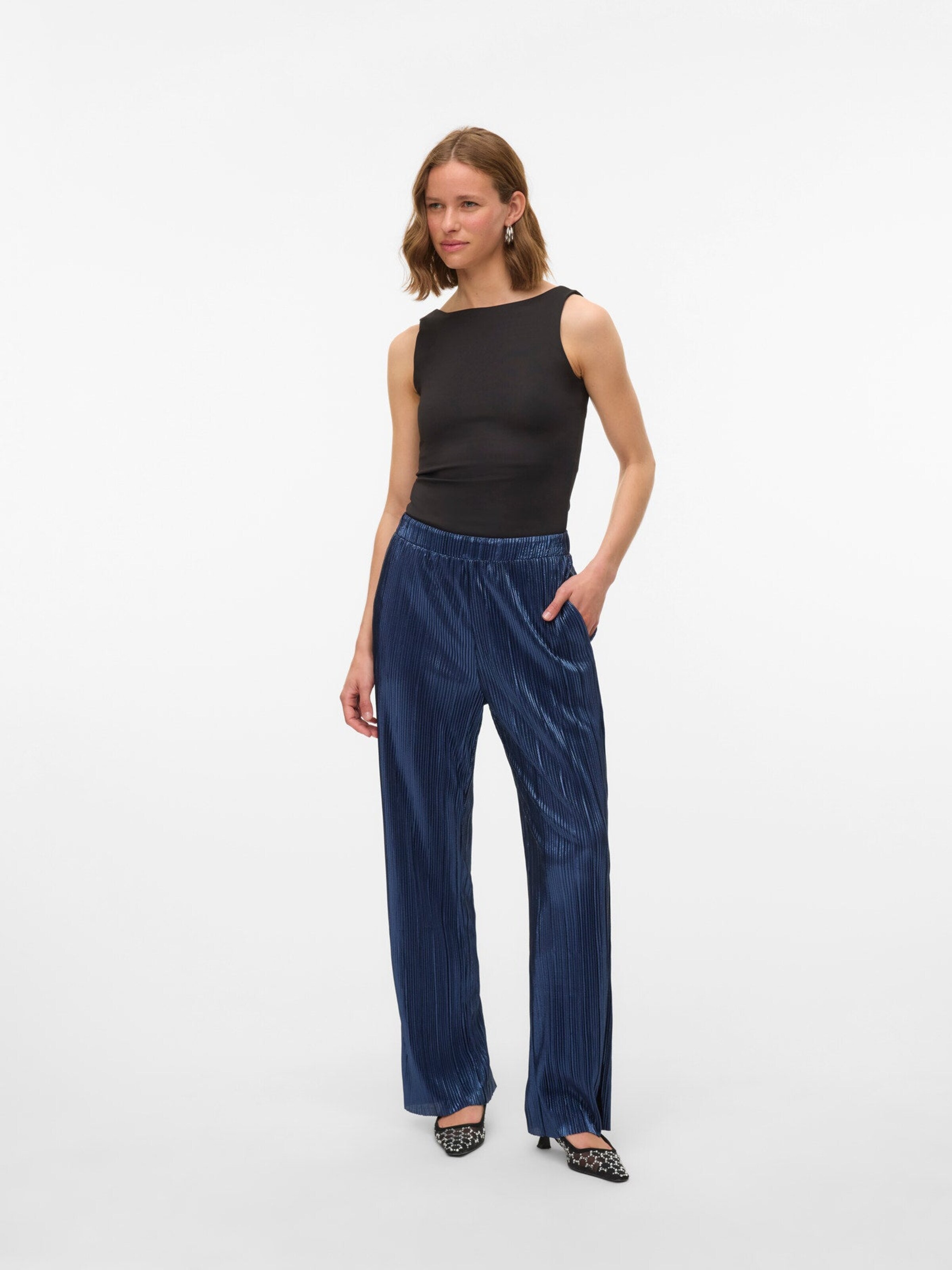 VERO MODA Top w kolorze czarny
