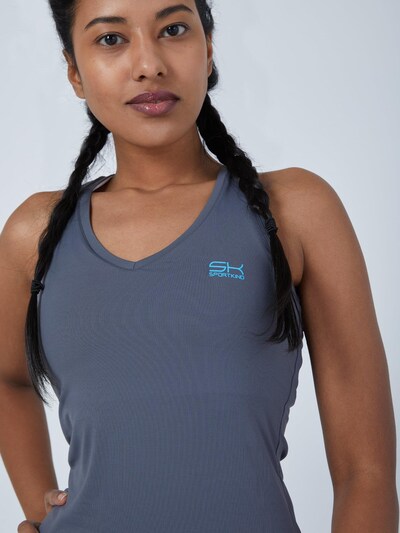 SPORTKIND Sports top 'Tanktop V-Neck' in XS in Grey, Item view