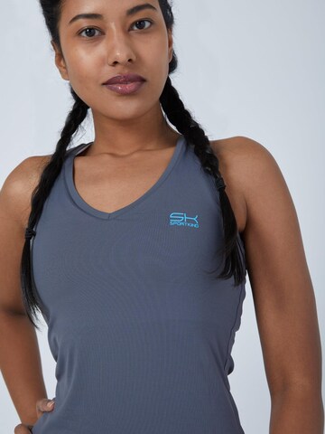 SPORTKIND Sporttop 'Tanktop V-Neck'‌‌ in Grau