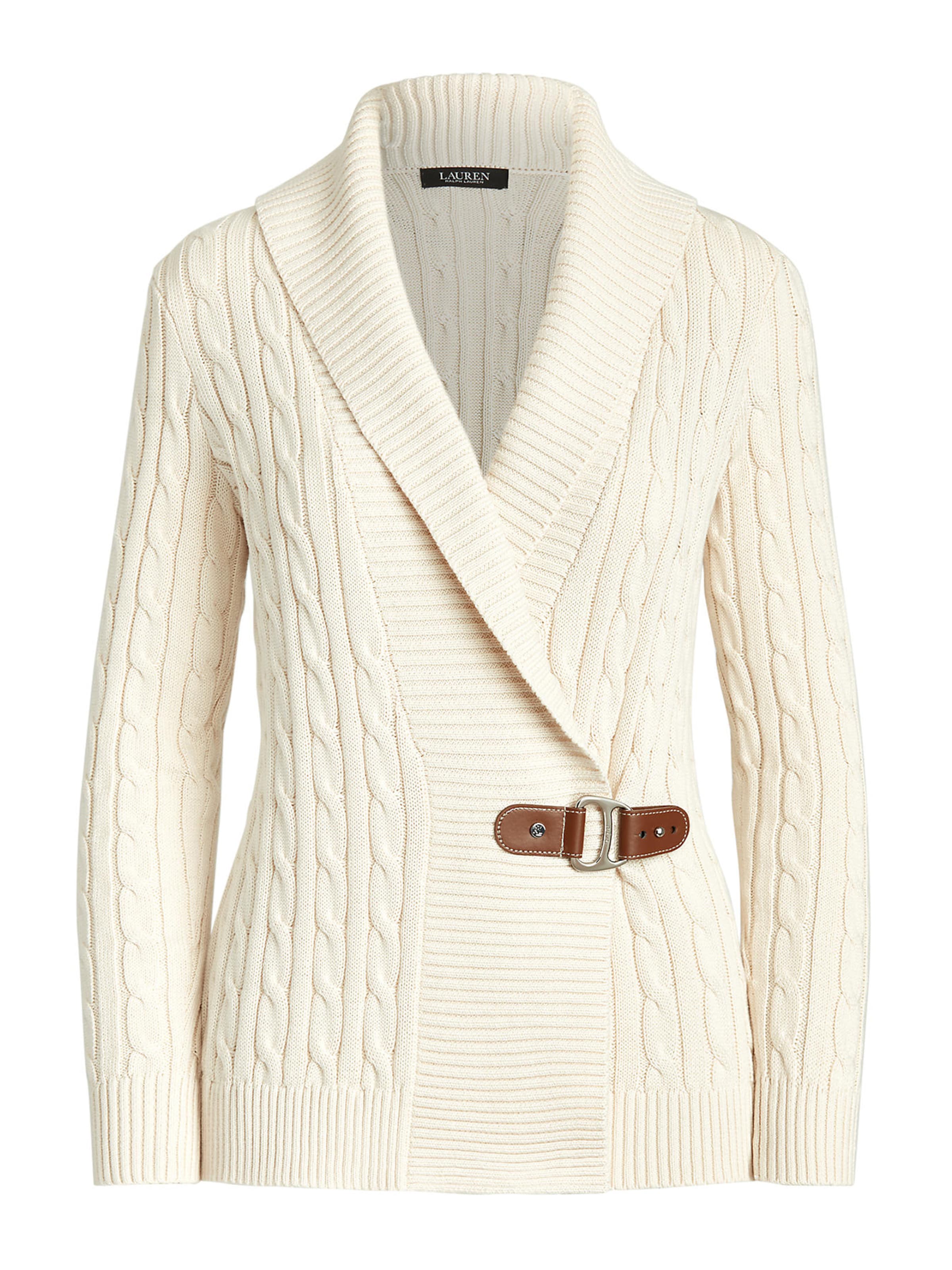 Geacă tricotată 'DONATO' Lauren Ralph Lauren pe crem / maro închis, Vizualizare produs