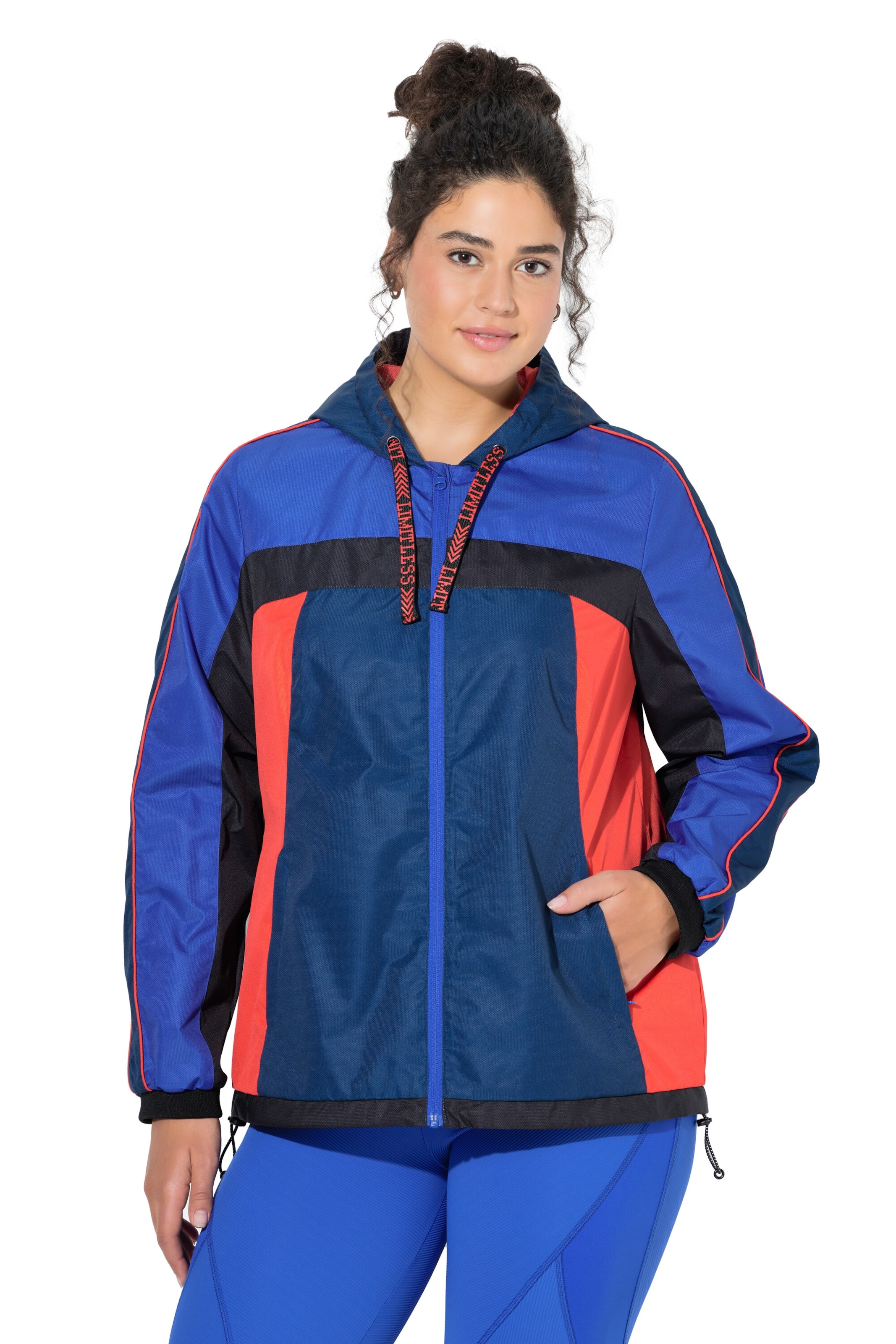 Ulla Popken Functionele jas in Blauw: voorkant