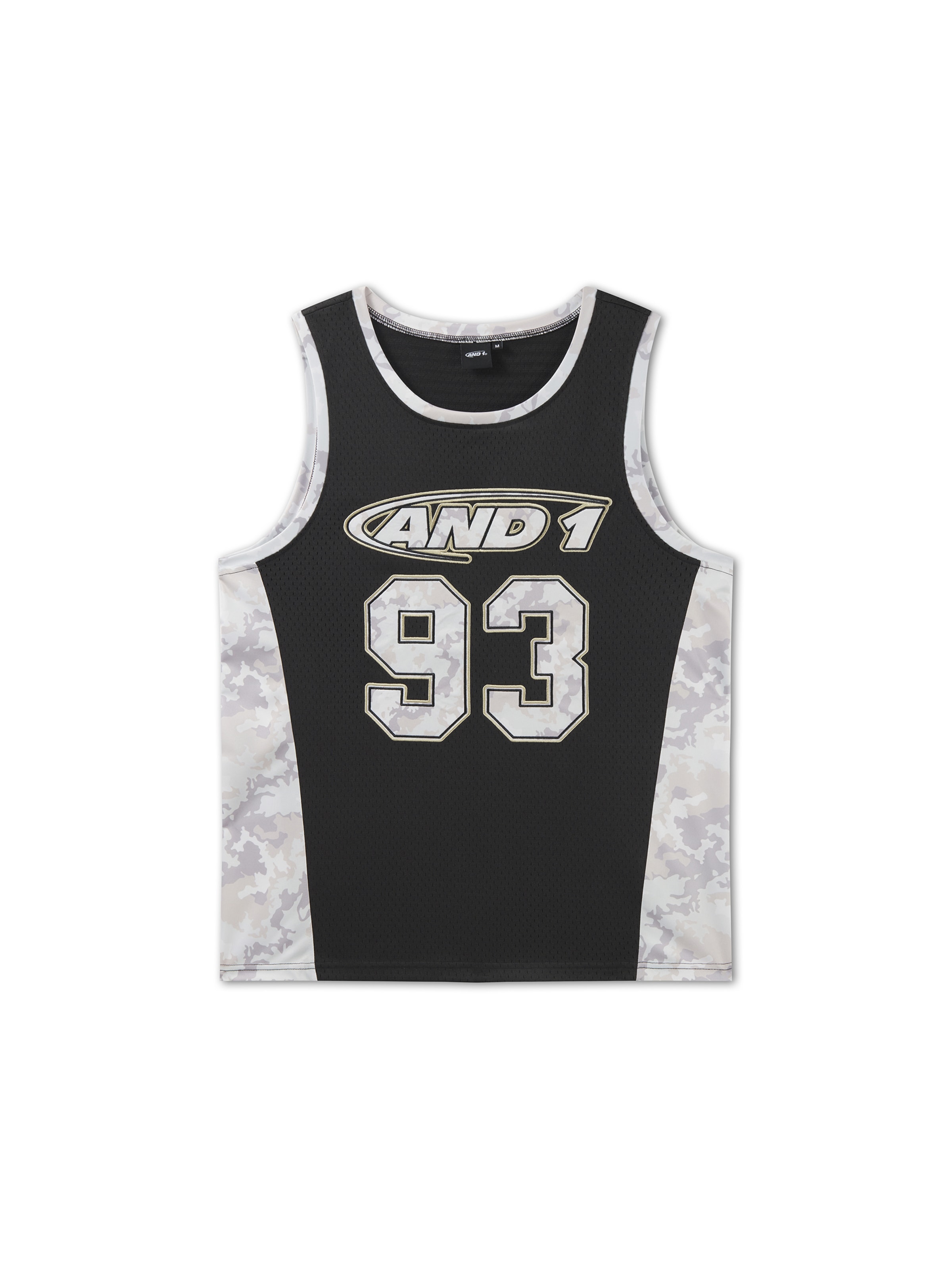 Haut '93 Airtex' AND1 en noir : devant