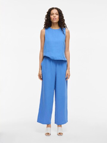 VILA Wide leg Broek 'VILania' in Blauw