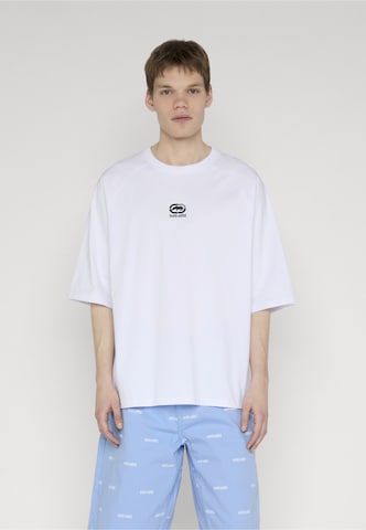 T-Shirt 'Quiet' Ecko Unlimited en blanc : devant