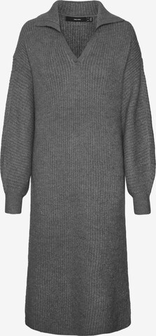 VERO MODA Knitted dress 'FILENE' in Grey: front