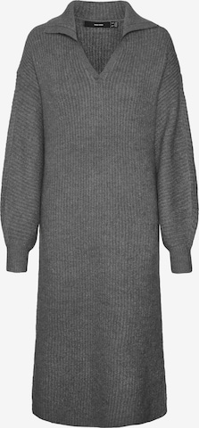 VERO MODA Knitted dress 'FILENE' in Grey: front