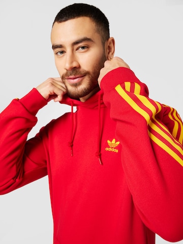 sarkans ADIDAS ORIGINALS Sportisks džemperis '3-Stripes'