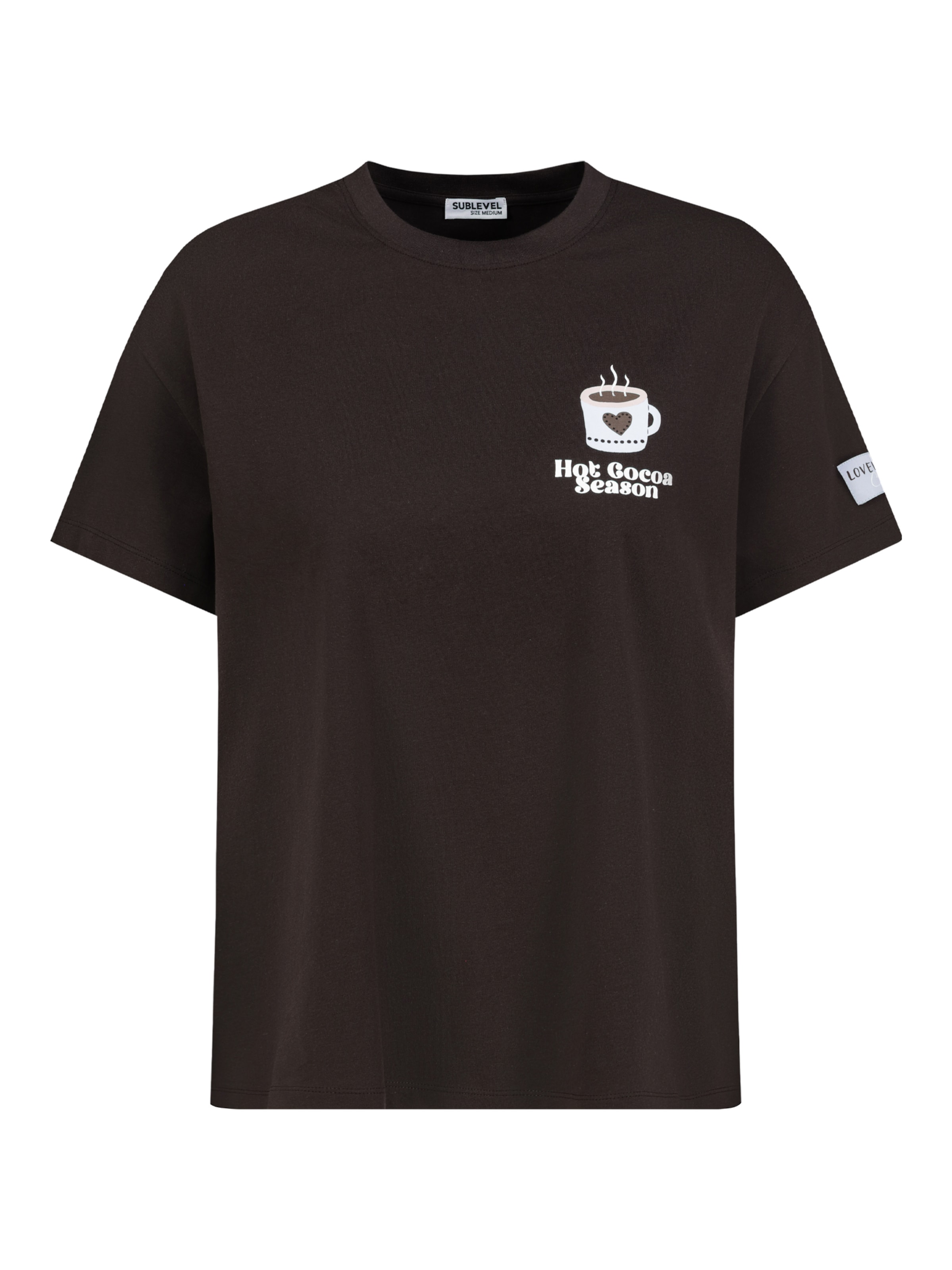 Sublevel T-Shirt in Braun: Vorderseite