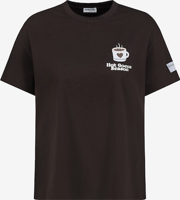 Sublevel T-Shirt in Braun: Vorderseite