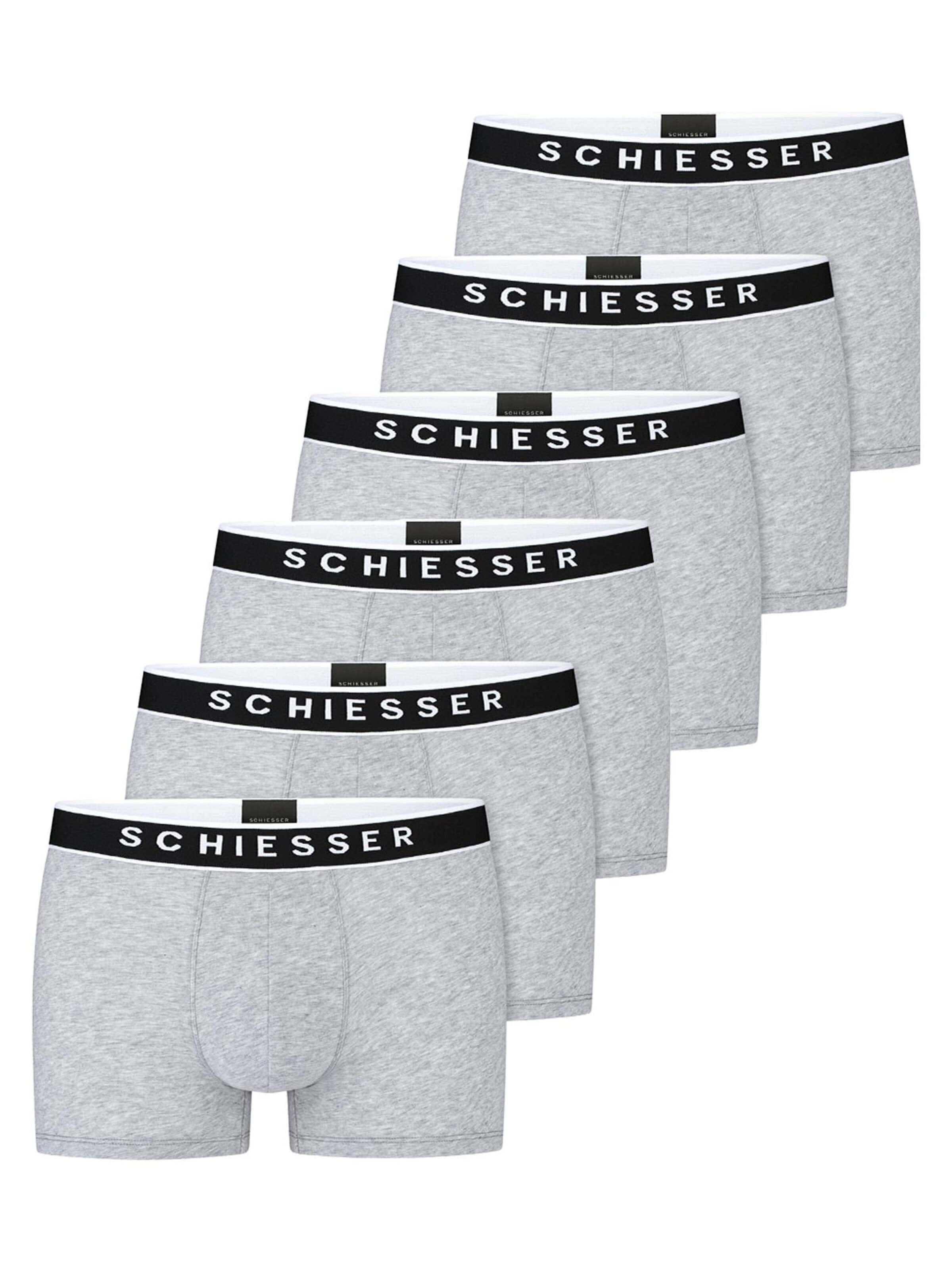 SCHIESSER Boxershorts '95/5 Organic Cotton' in S in de kleur Grijs, Productweergave