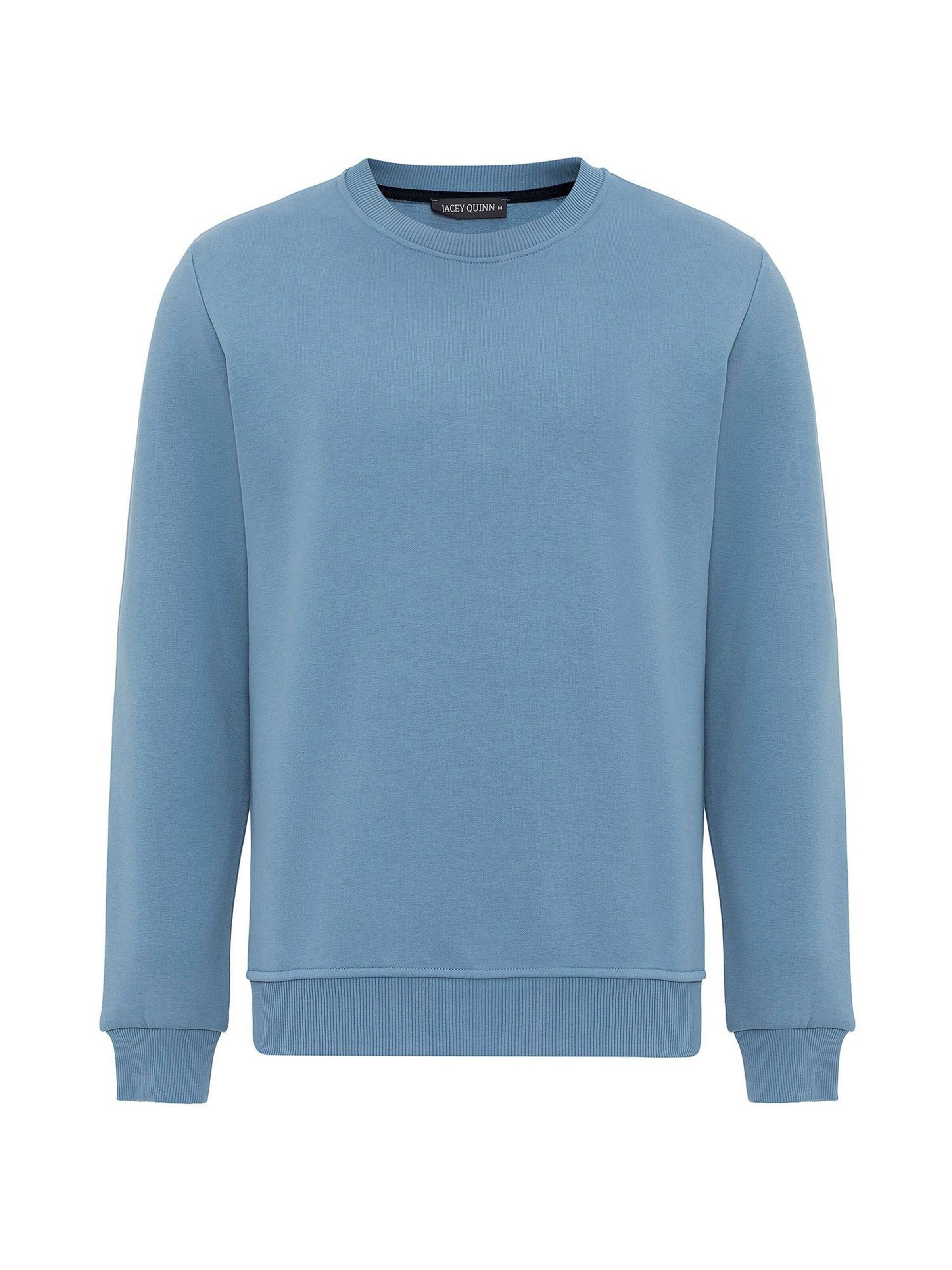 Bluză de molton de la Jacey Quinn pe albastru: față