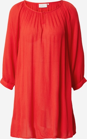 Kaffe Tunic 'Amber' in Red: front