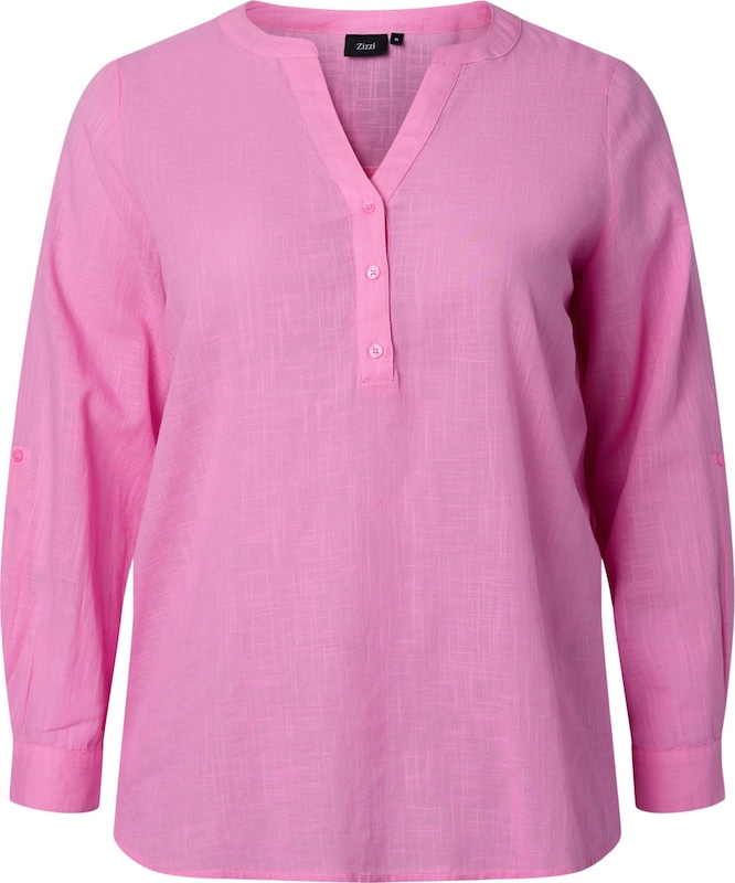 Zizzi Bluse 'Cananna' in Pink HE5785