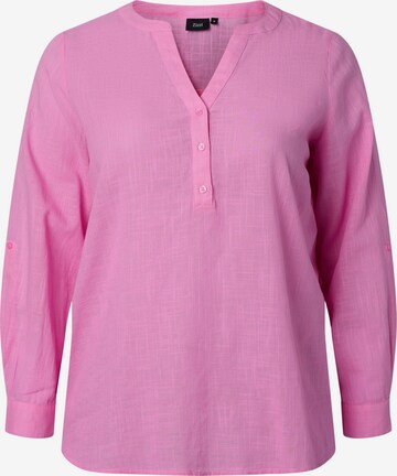 Zizzi Bluse 'Cananna' in Pink: predná strana