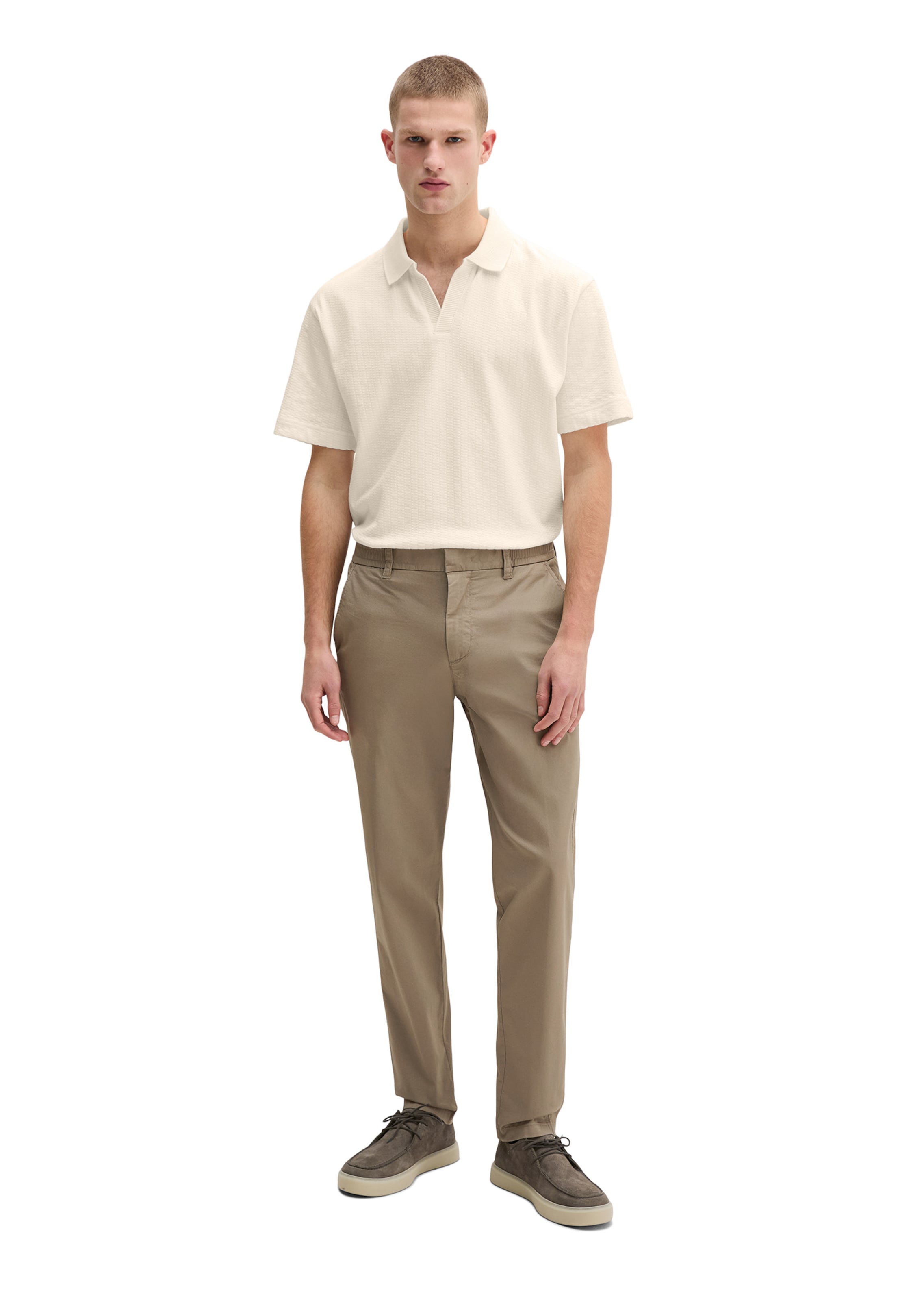 Marc O'Polo Regular Chino trousers 'Morot' in Brown