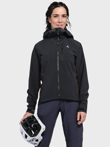 Schöffel Outdoorjas 'Hybrid Jk Style Salza WMS' in Zwart: voorkant