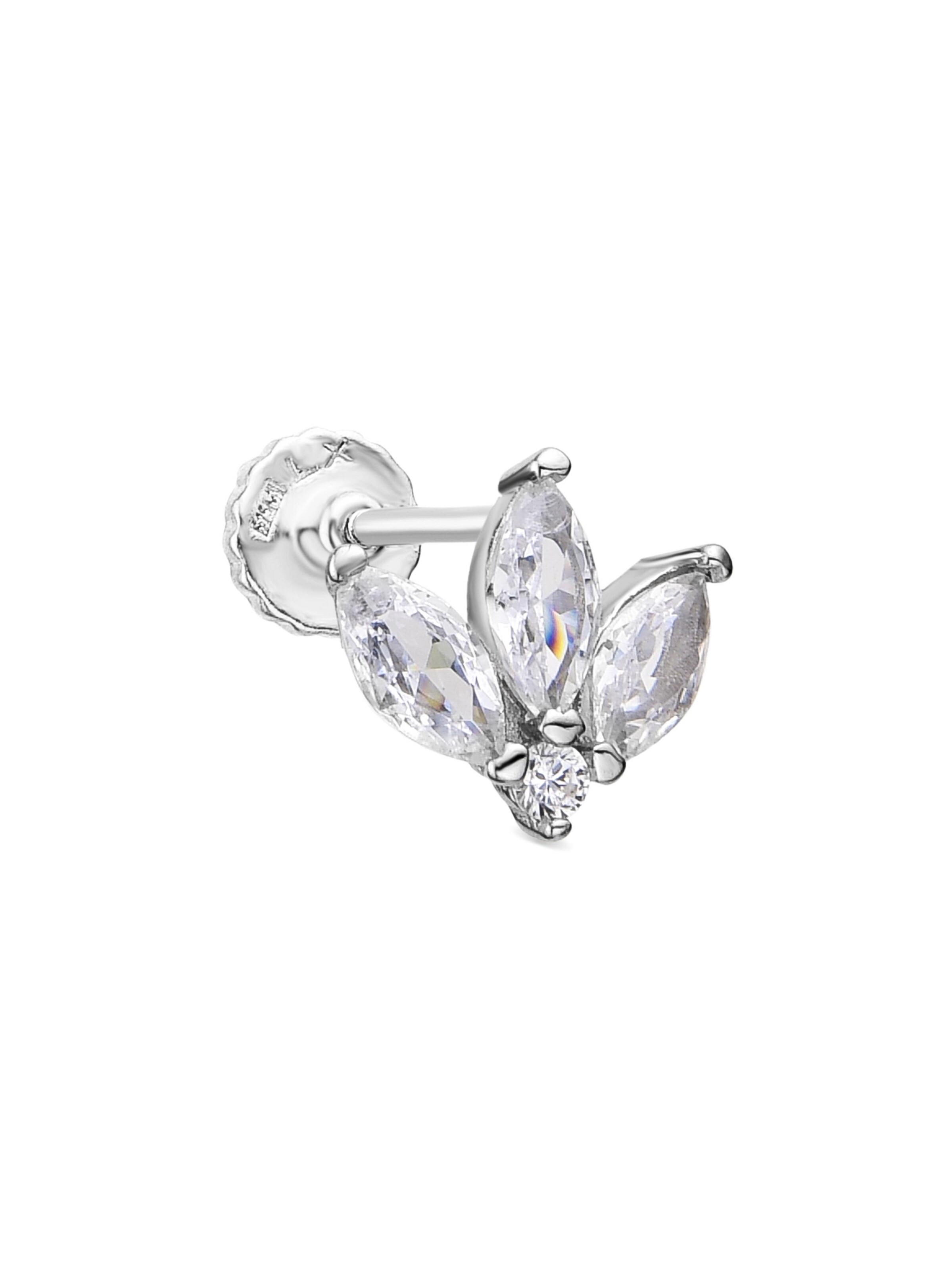 Luxenter Piercingsmykke 'Nasao' i sølv: forside