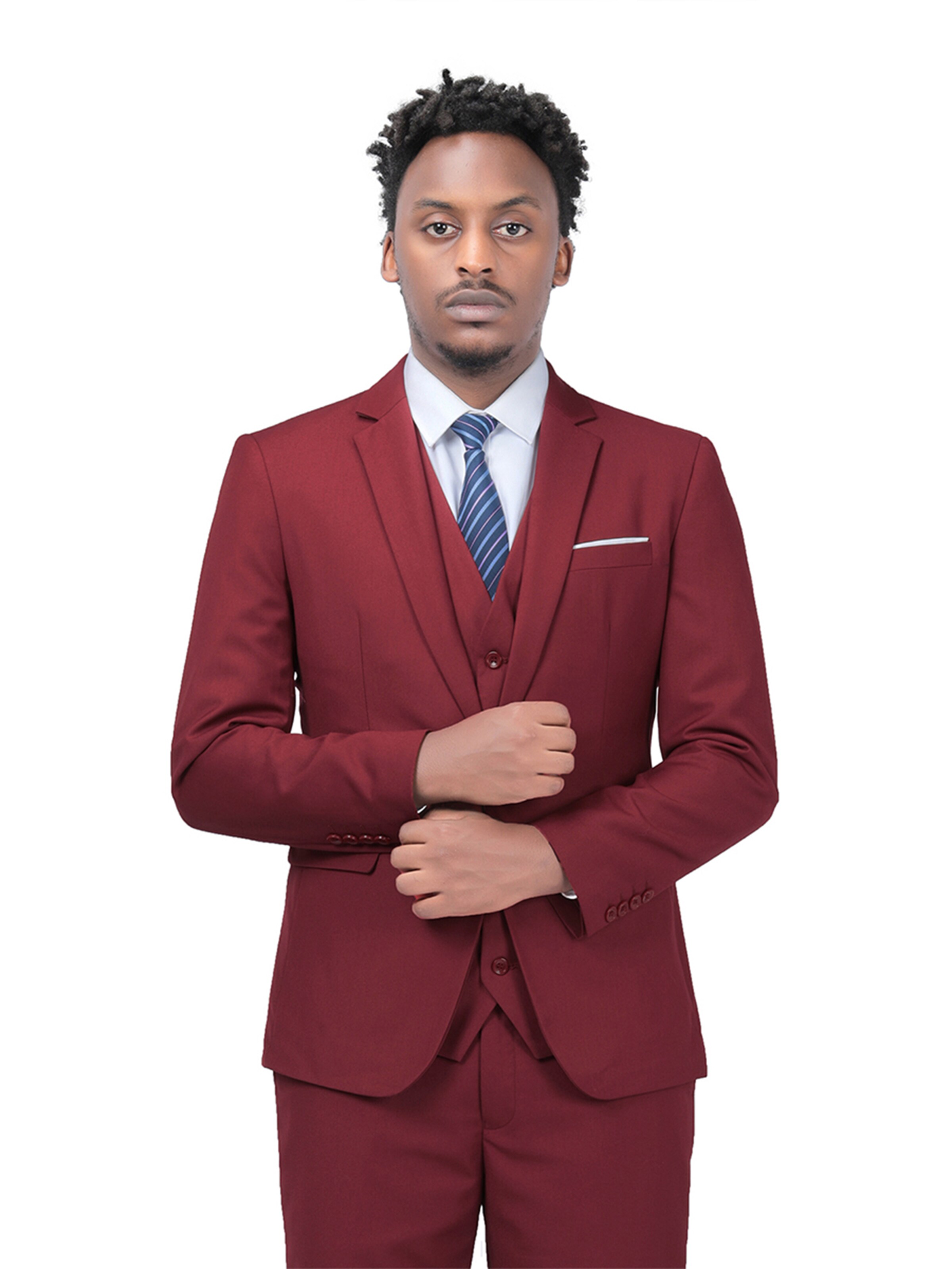 Youthup Slim fit Suit Jacket in Red