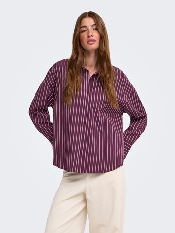 Camicia da donna 'ONLOregon' di ONLY in lilla: frontale