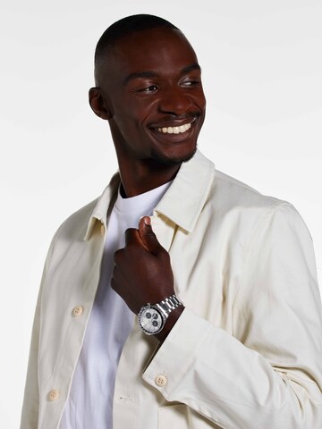 Montre à affichage analogique 'Statement' Lucardi en argent