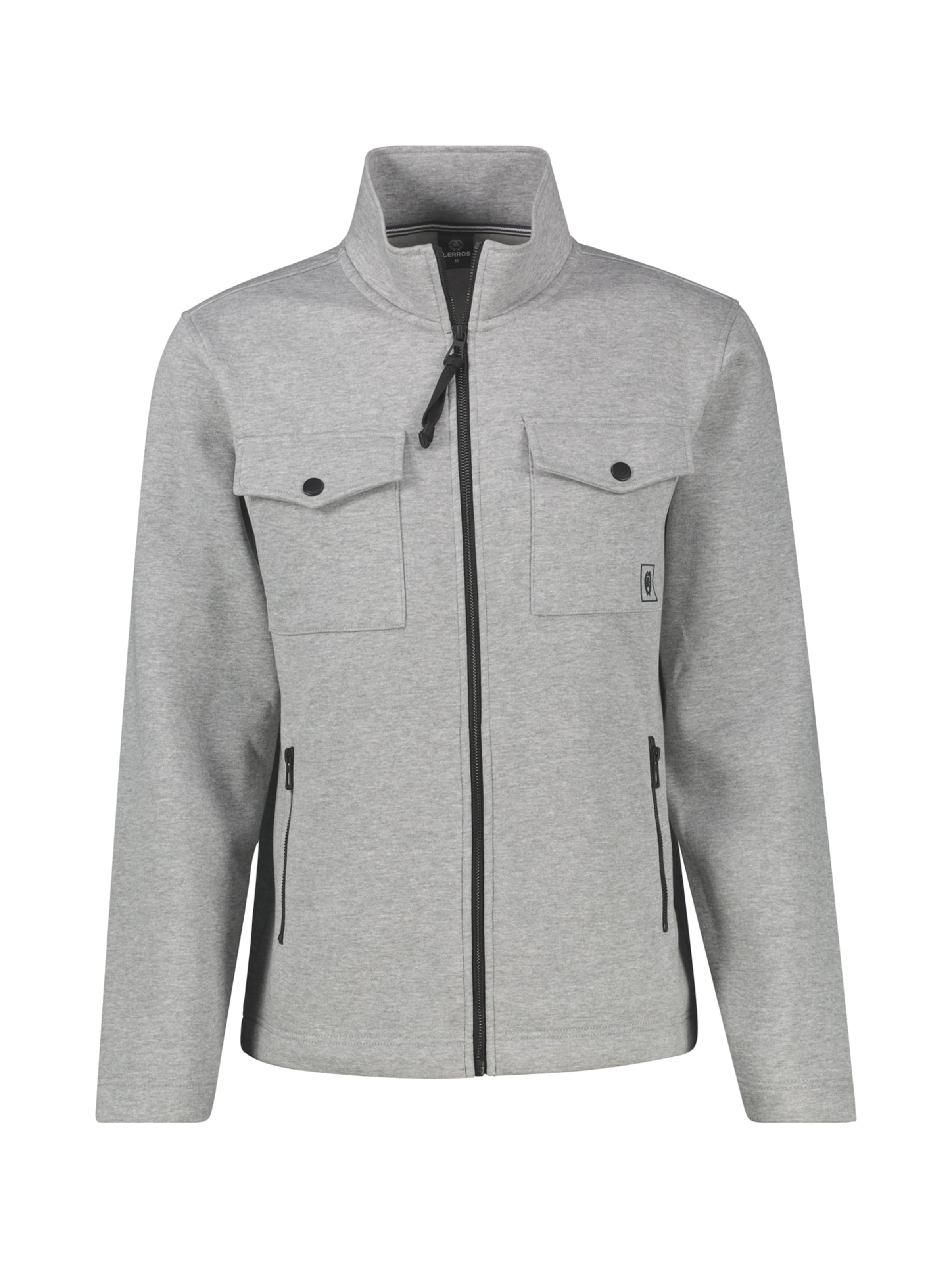 LERROS Sweatvest in Grijs: voorkant