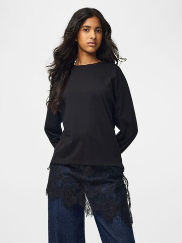 PIECES Shirt 'PCMave' in Schwarz: Vorderseite