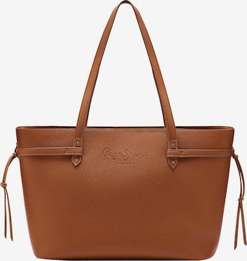 Pepe Jeans Shopper 'SABINA KEY' in Bruin: voorkant