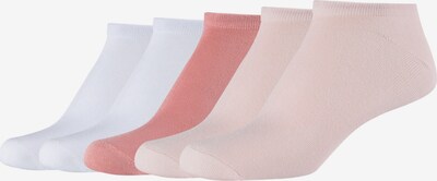 s.Oliver Sneakersocken 'Silky Touch' in koralle / rosa / weiß, Produktansicht