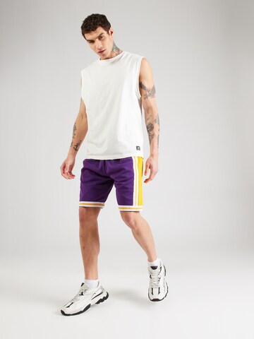 Mitchell & Ness Loose fit Sports trousers 'Los Angeles Lakers' in Purple
