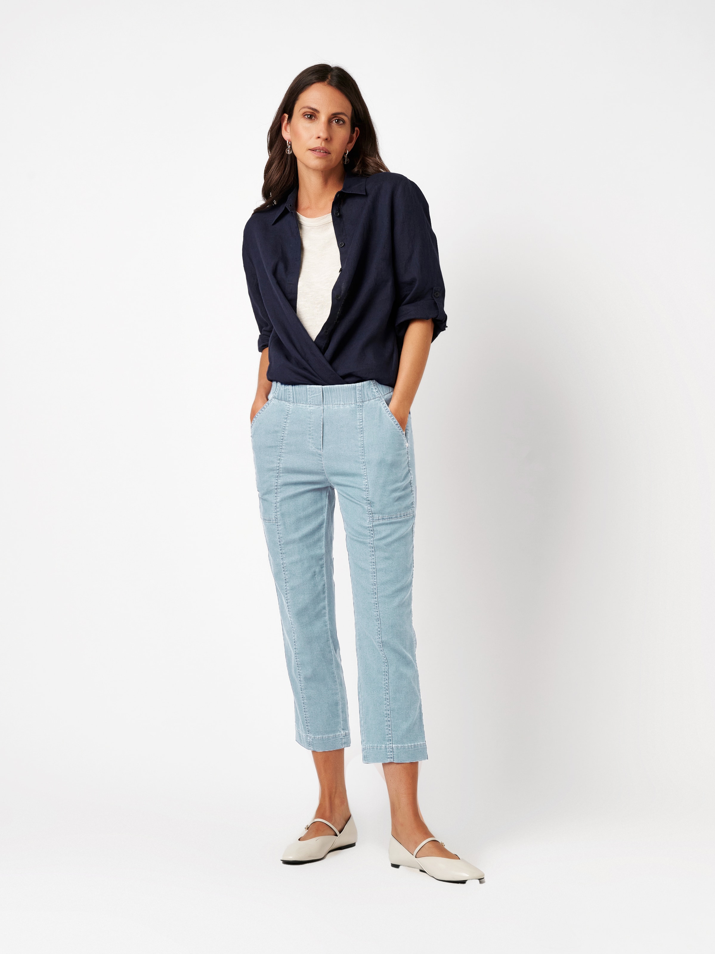 TONI Slimfit Hose in Blau: Vorderseite