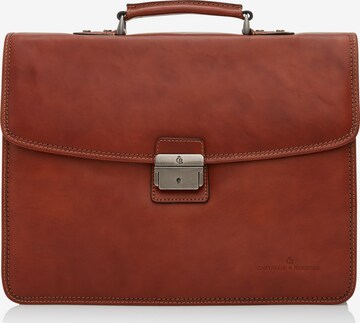 Castelijn & Beerens Document Bag 'Verona' in Brown: front