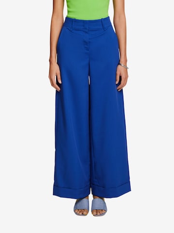 Wide Leg Pantalon ESPRIT en bleu : devant