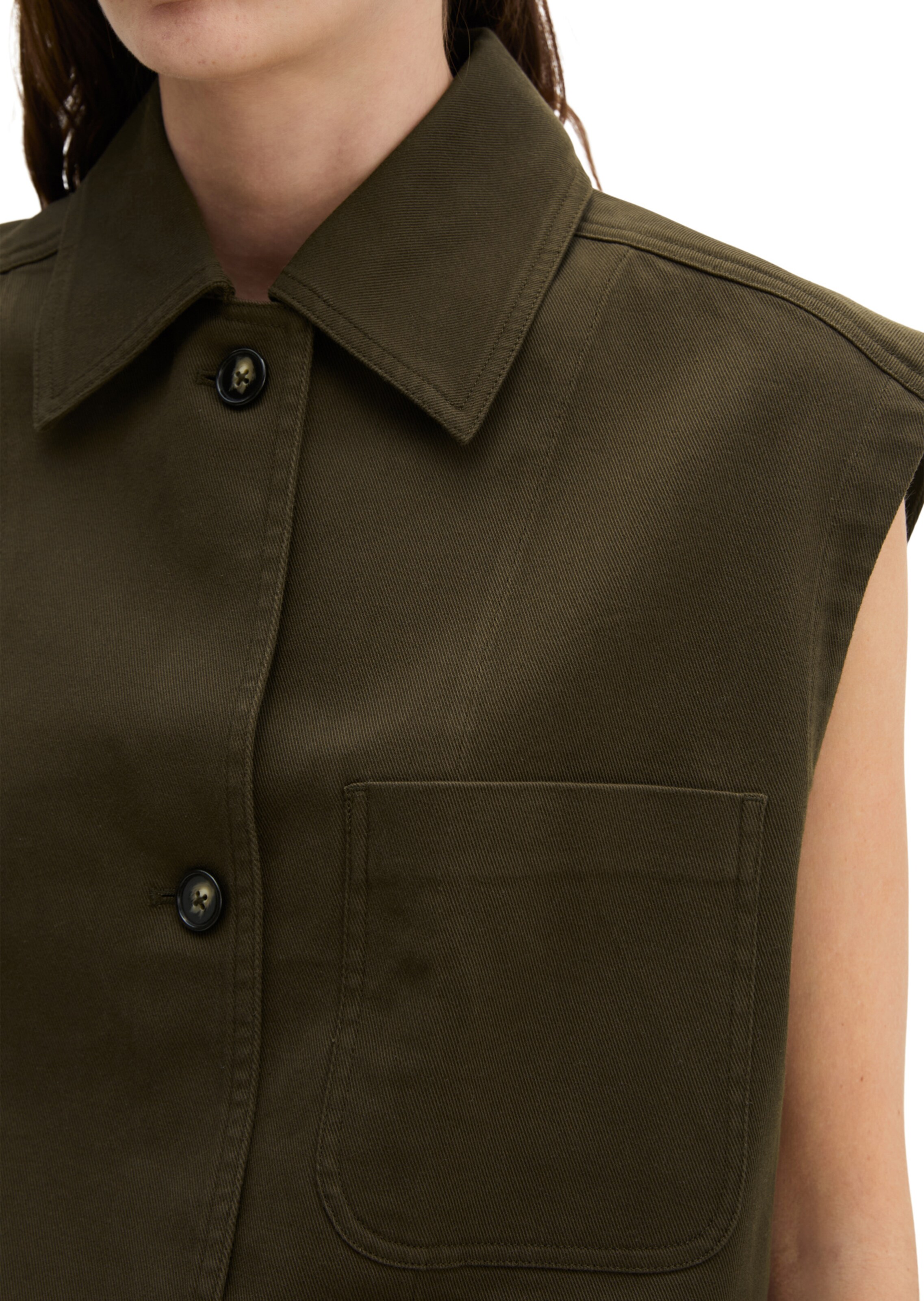 Marc O'Polo Vest in Brown