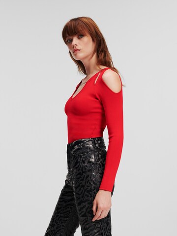 Karl Lagerfeld Sweater in Red