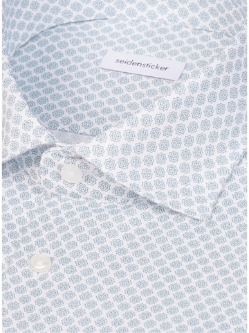 SEIDENSTICKER Regular Fit Business Hemd ' Schwarze Rose ' in Blau